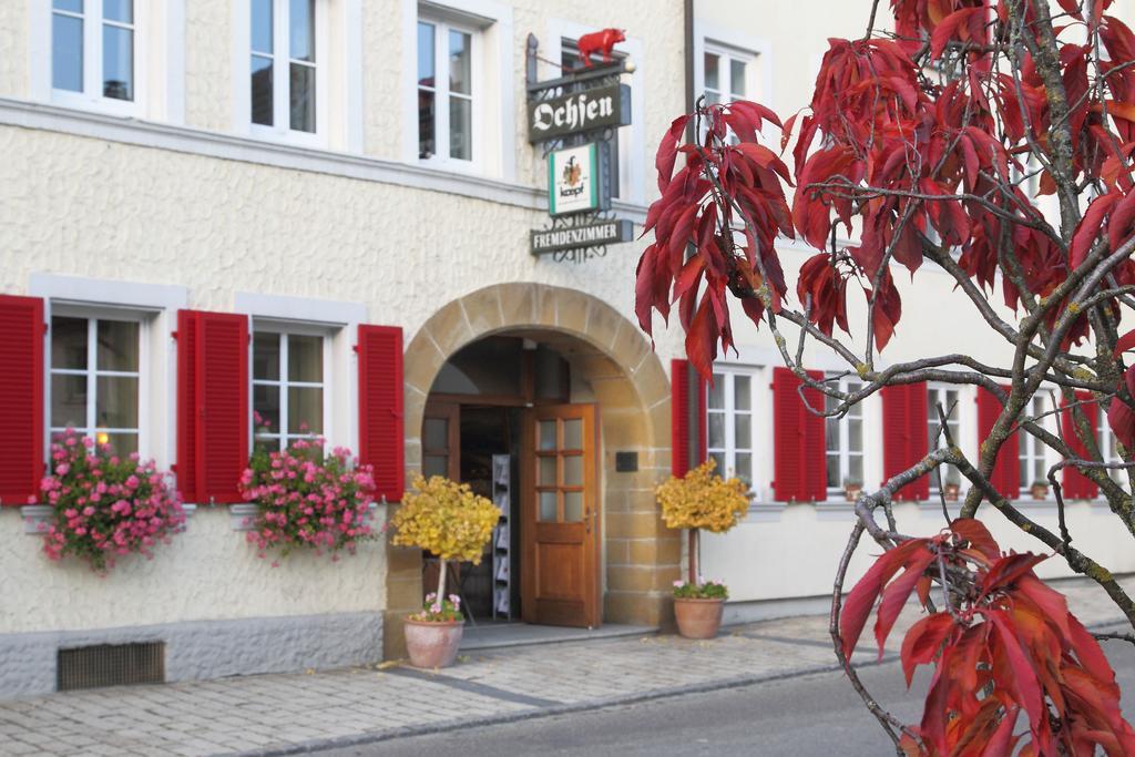 Hotel-Restaurant Roter Ochsen Lauchheim Exterior foto